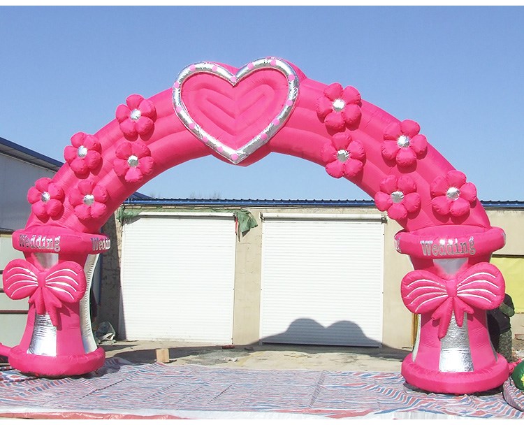 鹤壁粉色婚庆拱门